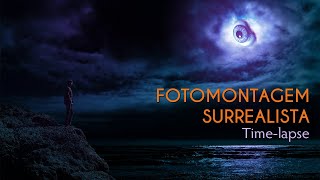 Fotomontagem surrealista  timelapse [upl. by Ilajna]