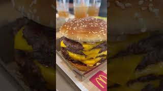 McDonalds Quadruple Quarter Pounder with Big Mac Sauce Hack  Burger Beast mcdonalds [upl. by Elane942]