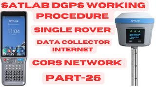 Steps for connecting your Satlab GNSS Receivers to Survey of India CORS Network dgps [upl. by Hake]