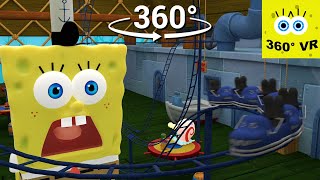 SpongeBob 360° VR  Roller coaster inside Krusty Krab [upl. by Trenna]