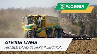 Application  Ploeger AT5105 LNMS  Arable Land Slurry Injection [upl. by Elwaine]