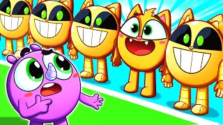 Copycat Song 😻😻 Funny Kids Songs And Nursery Rhymes by Baby Zoo Story [upl. by Encratis]