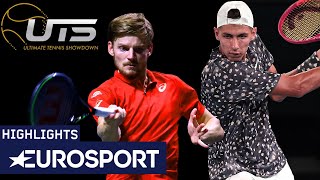 David Goffin v Alexei Popyrin  Highlights  Ultimate Tennis Showdown  Eurosport [upl. by Eivol]