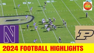 Northwestern vs Purdue Football Game Highlights  2024 College Football Week 10 [upl. by Enaile534]