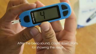 How to use glucometer to check blood sugar  Sugar test machine  Sensa Core [upl. by Daigle110]