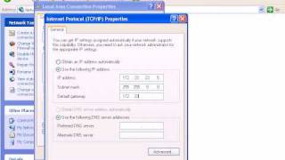 How To Manually Assign IP Adress In Windows XP [upl. by Gomar395]