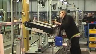 Semiautomatic assembly conveyor system for automotive radiators [upl. by Lindholm]