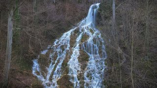 Der Neidlinger Wasserfall zur Schneeschmelze im Februar 2021 [upl. by Namrehs594]