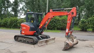 Kubota U484 Excavator  Test Drive Working Review  diggersandtractorscom [upl. by Chor]