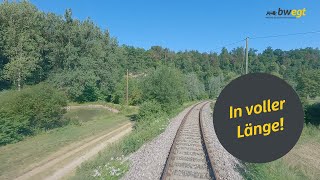 Führerstandsmitfahrt von Hechingen nach Eyach mit dem Eyachtäler [upl. by Miehar]