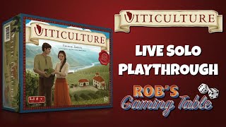 Viticulture Essential Edition Solo Playthrough [upl. by Adev]