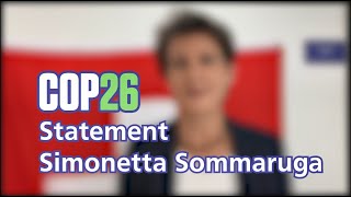 COP26 Statement Simonetta Sommaruga [upl. by Helman414]