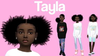 Sims 4 CreateASim Tayla [upl. by Steiner507]