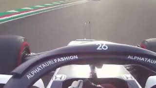 ONBOARD Daniil Kvyat overtaking in IMOLA 2020 with rhythm [upl. by Enitsed]