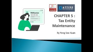 Chapter 5  AutoCount Tax Entity Maintenance 华语 [upl. by Atig]