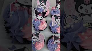 kuromi number cakes and cupcakes 😍 cake cakedecorating cakedesign [upl. by Crim]