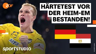 Deutschland – Ägypten Highlights  HandballTestspiel  sportstudio [upl. by Siubhan]