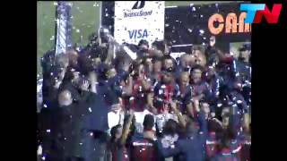 San Lorenzo levantando La Copa Libertadores de America 2014  Video HD [upl. by Paluas]