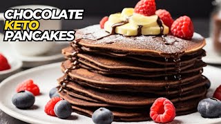 Chocolate Keto Pancakes  LowCarb Breakfast Delight [upl. by Olrac]