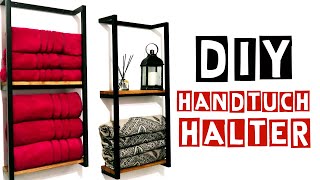 Badezimmer Regal für Handtücher  Handtuchhalter  DIY  Lets Pfusch [upl. by Ennaej]