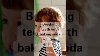 Whiten Your Teeth Fast with Baking Soda Hack shorts [upl. by Alrrats]