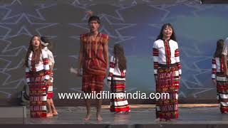 Sarlamkai or Solakia folk dance from Mizoram originating from Pawi and Mara Mizo communities [upl. by Osrit]