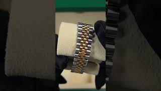 ROLEX DATEJUST 31MM TWOTONE YELLOWGOLD DIAMOND RING CHAMPAGNE DIAMOND DIAL 2021 [upl. by Oahc]