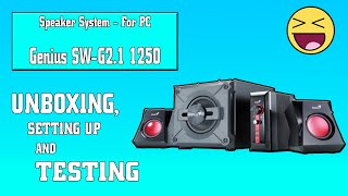 Genius SWG21 1250 Unboxing and Setup [upl. by Notsehc]