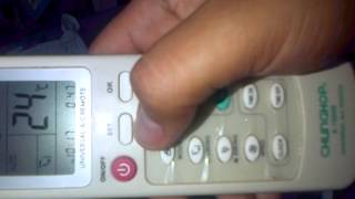 Programar control remoto de aire acondicionado K1000E [upl. by Marler222]