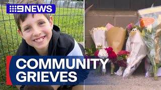 School community grieving after 11yearold Jack Davey killed in tragic crash  9 News Australia [upl. by Nirot]