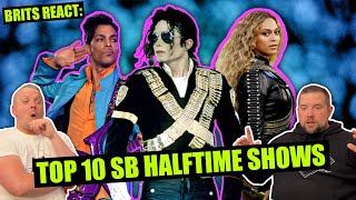 British Reactions  Best Super Bowl Halftime Shows EVER  NFL Reaction [upl. by Elberta]