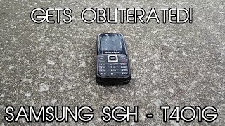 Samsung Slidephone SGH  T401 Scratch AND Drop Test FAIL [upl. by Erised]