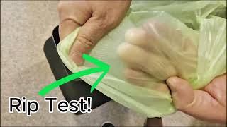 Testing Biodegradable Trash Bags To See If They Hold Up  See the Results [upl. by Blus]