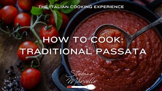 How To Cook Traditional Italian Neapolitan Sauce with Passata  Recipe by Chef Stefano Marvello [upl. by Eloise]