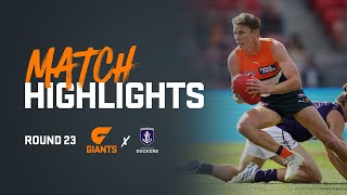 AFL Highlights R23 v Fremantle [upl. by Annasus624]