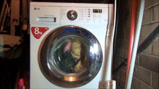 LG F1222TD Direct Drive Washing machine  Cotton quick 60 Full cycle [upl. by Meibers275]