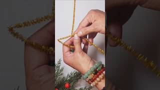 DIY Easy Christmas Tree Decoration Idea With Pipe Cleaner [upl. by Tyika]