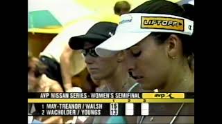 AVP  Honolulu 2005 womens semifinal  Misty May amp Kerri Walsh vs Rachel Wacholder amp Elaine Youngs [upl. by Annoyk404]