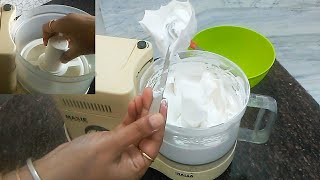 5 min Whip Cream in Food Processor  How to make perfect whip cream in food processor [upl. by Ulyram849]