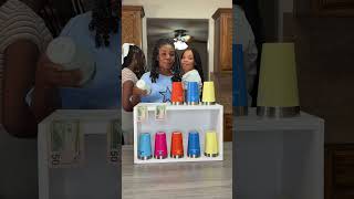 Matching Bottle Challenge challenge moneychallange comepetition family [upl. by Dorahs]