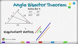 Angle Bisector Theorem [upl. by Asirrak]