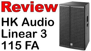 Test HK Audio Linear 3 115 FA  Professioneller Sound und einfache Bedienung [upl. by Anec722]