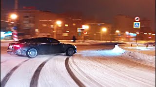 Audi RS7 Снежный дрифт король Snow Drift king Vlog 5 [upl. by Accever534]