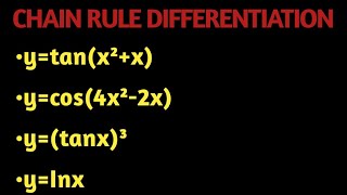 Chain Rule Differentiation How to use chain rule to differentiate a function step by step Calculus [upl. by Filippo]