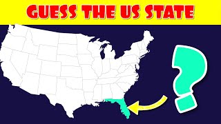 Guess the US State on the Map [upl. by Amero66]