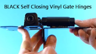 BLACK Self Closing Vinyl Gate Hinges [upl. by Yle]