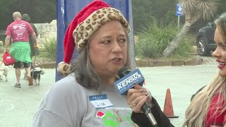 15th Annual Jingle Paws Classic 5K is kicking off in Helotes [upl. by Anibur]