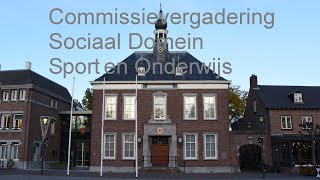 2024 03 28 Commissie Sociaal Domein Sport en Onderwijs [upl. by Eldnek]