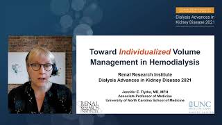 RRI Conference 2021  Toward individualized volume management in hemodialysis [upl. by Shauna44]