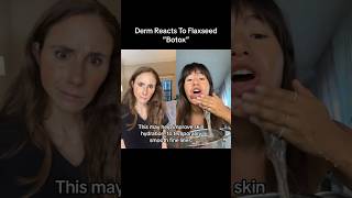 Dermatologist Reacts To Flaxseed Gel Botox dermatologist [upl. by Hoenack834]